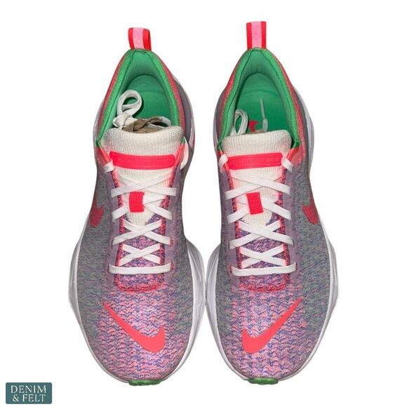 Nike ZoomX Invincible Run Flyknit 3 Women’s 8.5 White Pink Racer Blue Orange - Picture 7 of 13